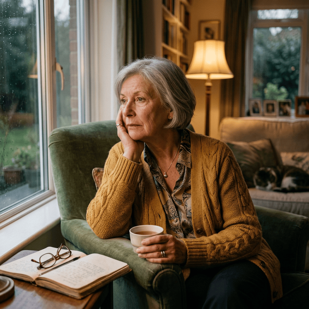 Sometimes a cup of tea and memories can help us feel content.